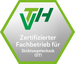 Siegel für „Zertifizierte Fachbetriebe für Dichtungstechnik“